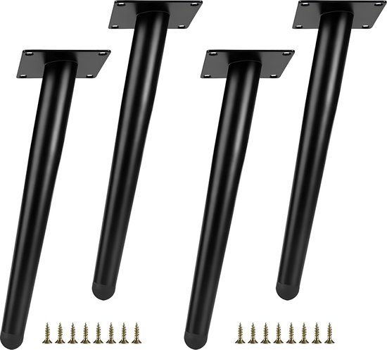 Qrity 4 Stuks 200mm Meubelpoten, Aluminiumlegering Meubelpoten, Ervangende Steunpoten voor Meubels, Bank, Tafel, Stoel, Keuken, Gouden