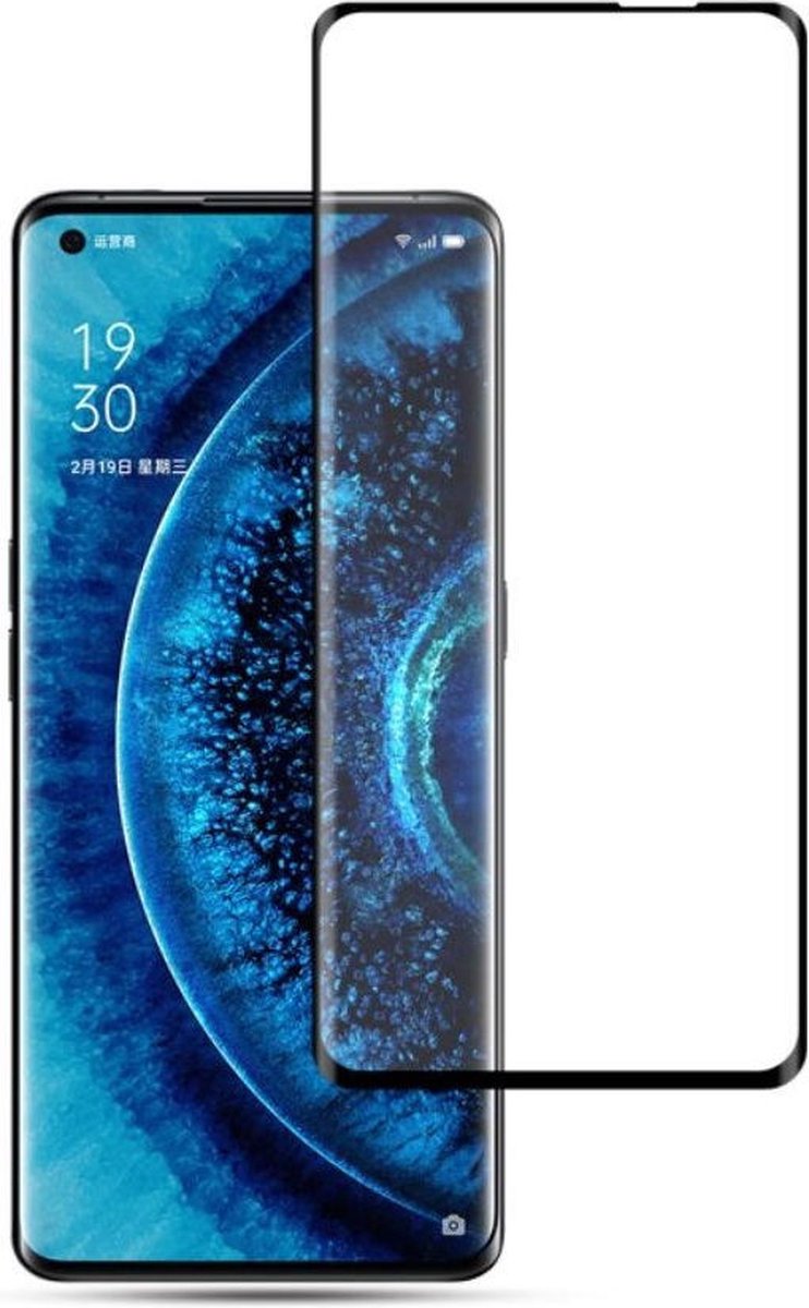 Full Cover Glass Screen Protector for OPPO Find X2 Pro _ Black