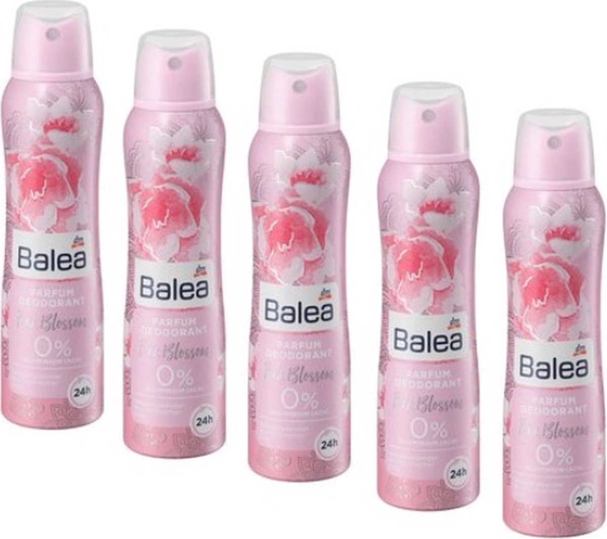 Balea Deospray Parfum Deodorant Pink Blossom, 5 x 150 ml