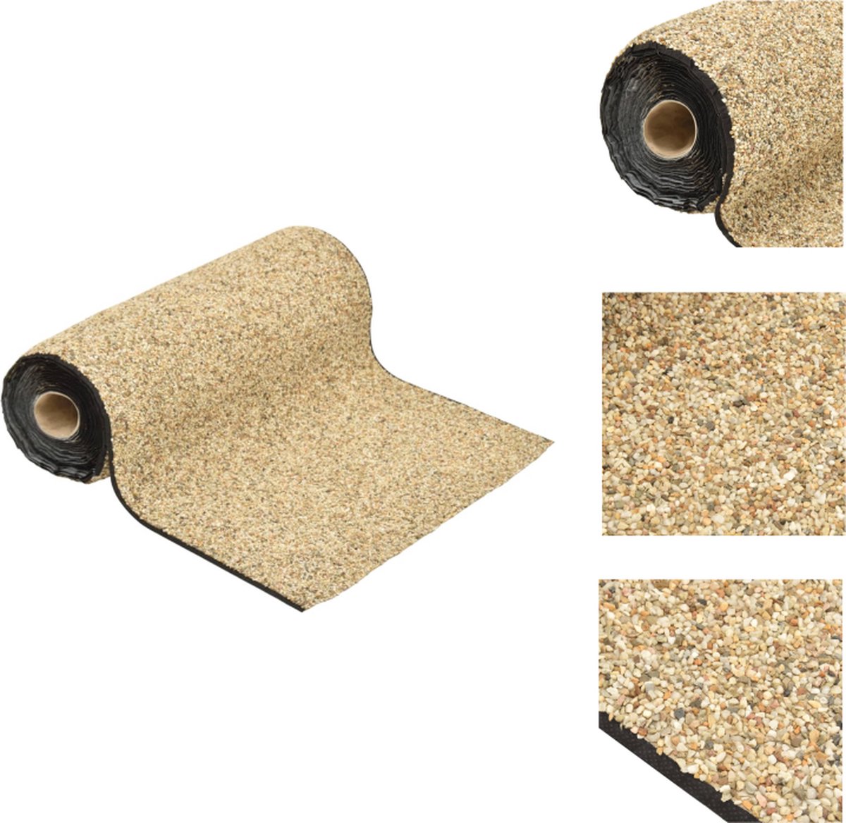 VidaXL grindfolie 1.000 x 40 cm natuurlijke zandkleur Fontein