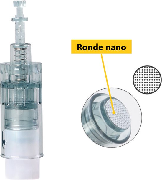 Dermapen M8 naalden | Ronde nano naalden | Met Ebook | Microneedling cartidges | Mesotherapie | Vervangende naaldkoppen | Opzetstuk voor Dermapen M8 | Anti-aging | Huidverzorging | ENKEL GESCHIKT VOOR DR.PEN M8 ULTIMA