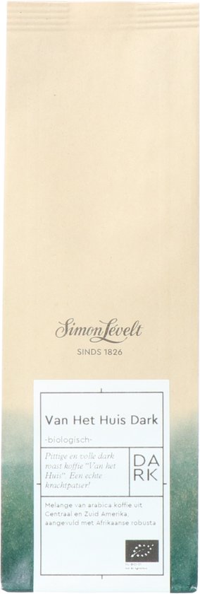Simon Lévelt - Koffiebonen - Van Het Huis Dark bio - 250 gram