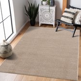 Tapis Cabanon Uni Poils Ras Tapis Moderne Beige - 200x290 CM