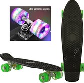 2Cycle Skateboard - Roues LED - 22,5 pouces - Zwart