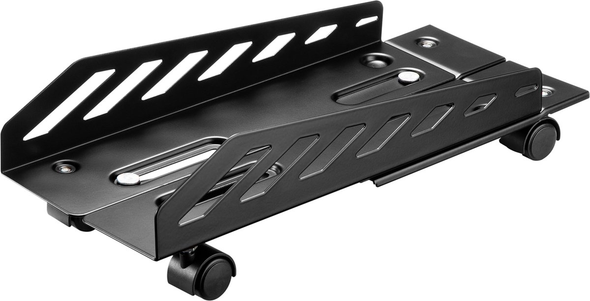NanoRS RS480 - PC Holder up to max 25kg with wheels - width 160~300mm - Black NanoRS RS480 - PC Holder up to max 25kg with wheels - width 160~300mm - Black