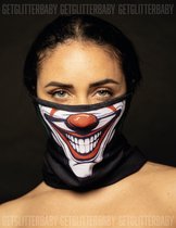 GetGlitterBaby® - Le masque Joker Halloween / Masque Face Shield crâne masque de Clown / Écharpe Kol Masque de moto / Masque de ski Écharpe de moto Cache-cou / Bandana de snowboard