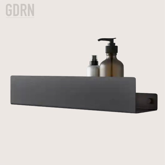 GDRN - Doucherek Zwart - 40 cm - Doucherek Hangend - Badkamer rek