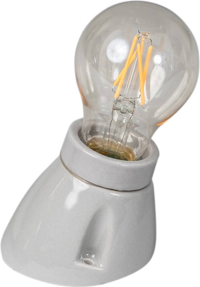 Porseleinen wandlamp Vintage Oblique grijs - 05-FK8819-99