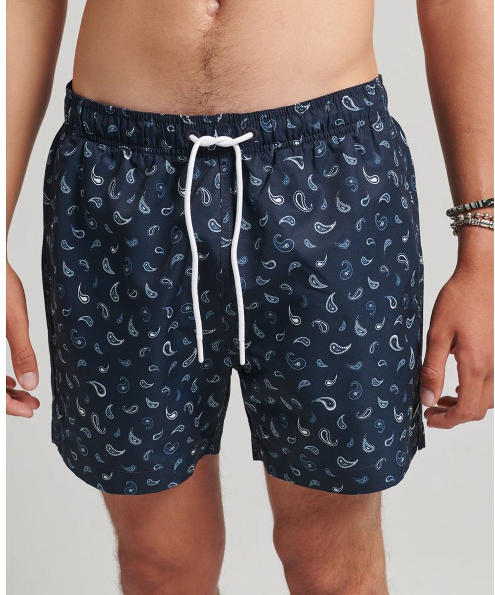 Superdry Gerecyclede zwemshort Heren Zwembroeken Marineblauw