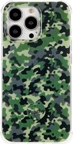 Peachy Leger Camouflage Survivor TPU hoesje voor iPhone 13 Pro - Army Groen