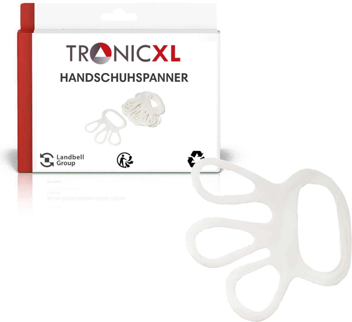 Goedkoopste TronicXL 100 stuks professionele handschoenspanner fingerfix Pak van 100 vingerbedjes, vingercondooms wit