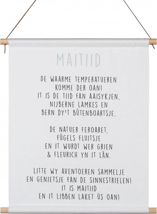 Friese Textielposter - Maitiid - Krúskes