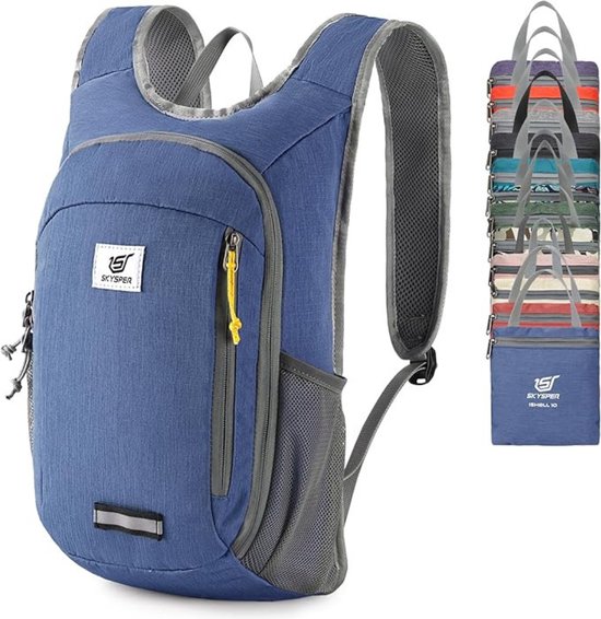 SKYSPER Opvouwbare rugzak, 15 l/20 l, ultralichte wandelrugzak, kleine rugzak, reisrugzak voor wandelen, reizen, fietsen