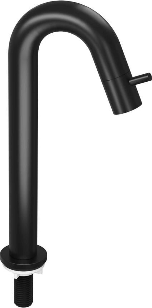 INK® staande fonteinkraan gebogen 29 cm, mat zwart