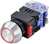 TRU COMPONENTS TC-9428132 LAS0-L-11EB/R/12V Druktoets 250 V 5 A 1x uit/(aan) Moment Rood IP40 1 stuk(s)