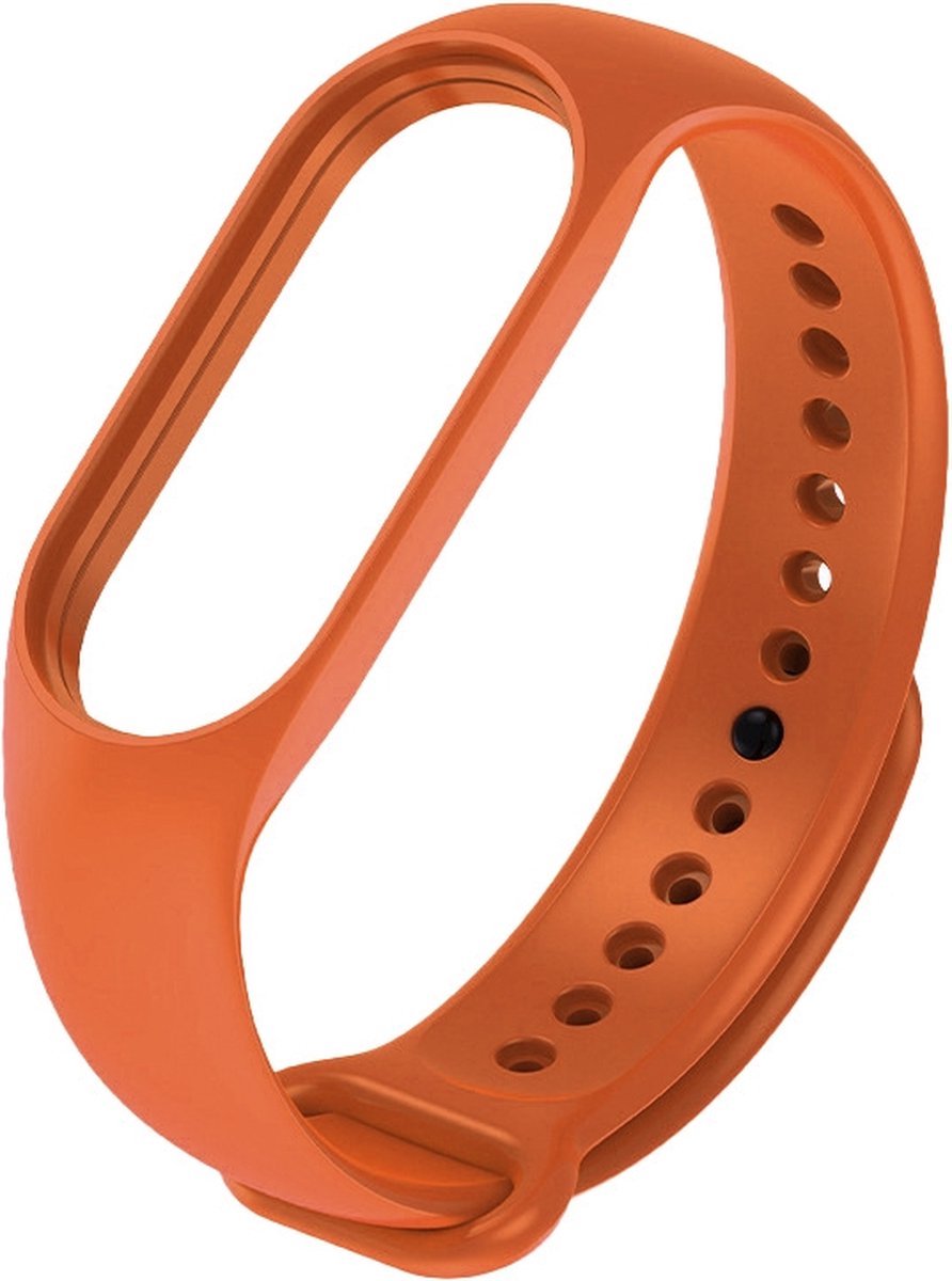 Siliconen bandje - Geschikt voor Xiaomi Mi Band 7- Official Orange