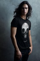 T-shirt voor heren | Skeleton head | Zwart | Maat L