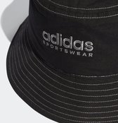 adidas Sportswear Classic Cotton Bucket Hat - Unisex - Zwart- Kinderen