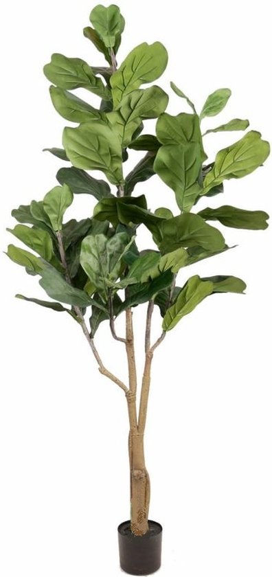 BaykaDecor - Luxe Ficus Lyrata Kunstplant 120CM - Kunstplanten - Cadeau - Woondecoratie - Decoratie - Decoratieve Accessoires