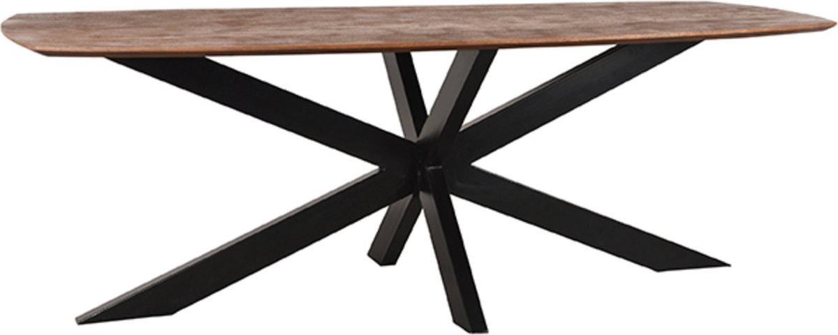 LABEL51 Zane Eetkamertafel - Bruin - Hout - 220 cm
