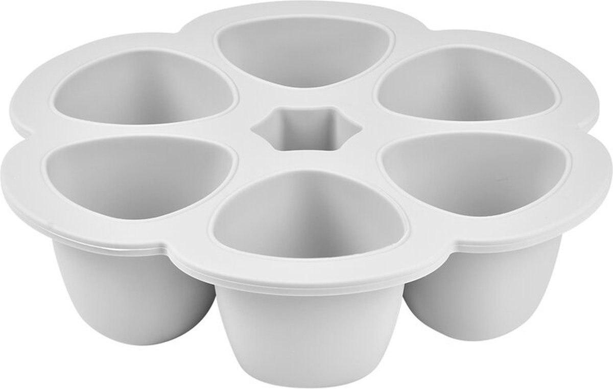 Goedkoopste Béaba - Siliconen multiportions - 6x90 ml - Grijs