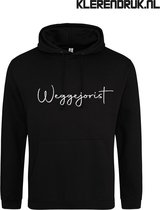 Weggejorist | Hoodie | Sweater | Capuchon | Trui | Hooded | Print | Weggejorist | Feest | Carnaval | Party | Zwart | Maat M