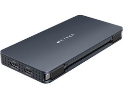 Hyper HyperDrive Next Bedraad USB 3.2 Gen 2 (3.1 Gen 2) Type-C - Blauw