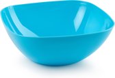 Plasticforte Serveerschaal/saladeschaal - D28 x H11 cm - kunststof - blauw - 4800 ml