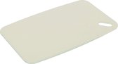Excellent Houseware Snijplank - creme wit - Kunststof - 30 x 20 cm - voor keuken/voedsel