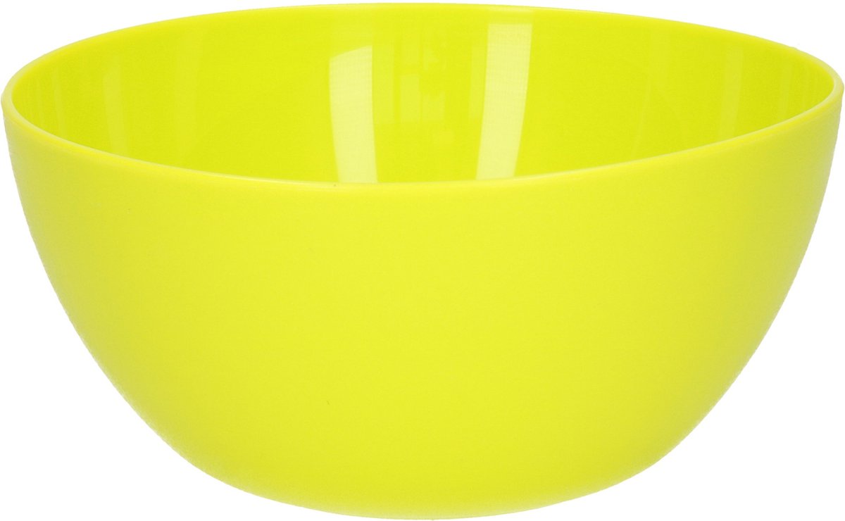 Plasticforte Schaaltjes - kunststof - kommetjes - dessert/ontbijt - D14 x H6 cm - groen