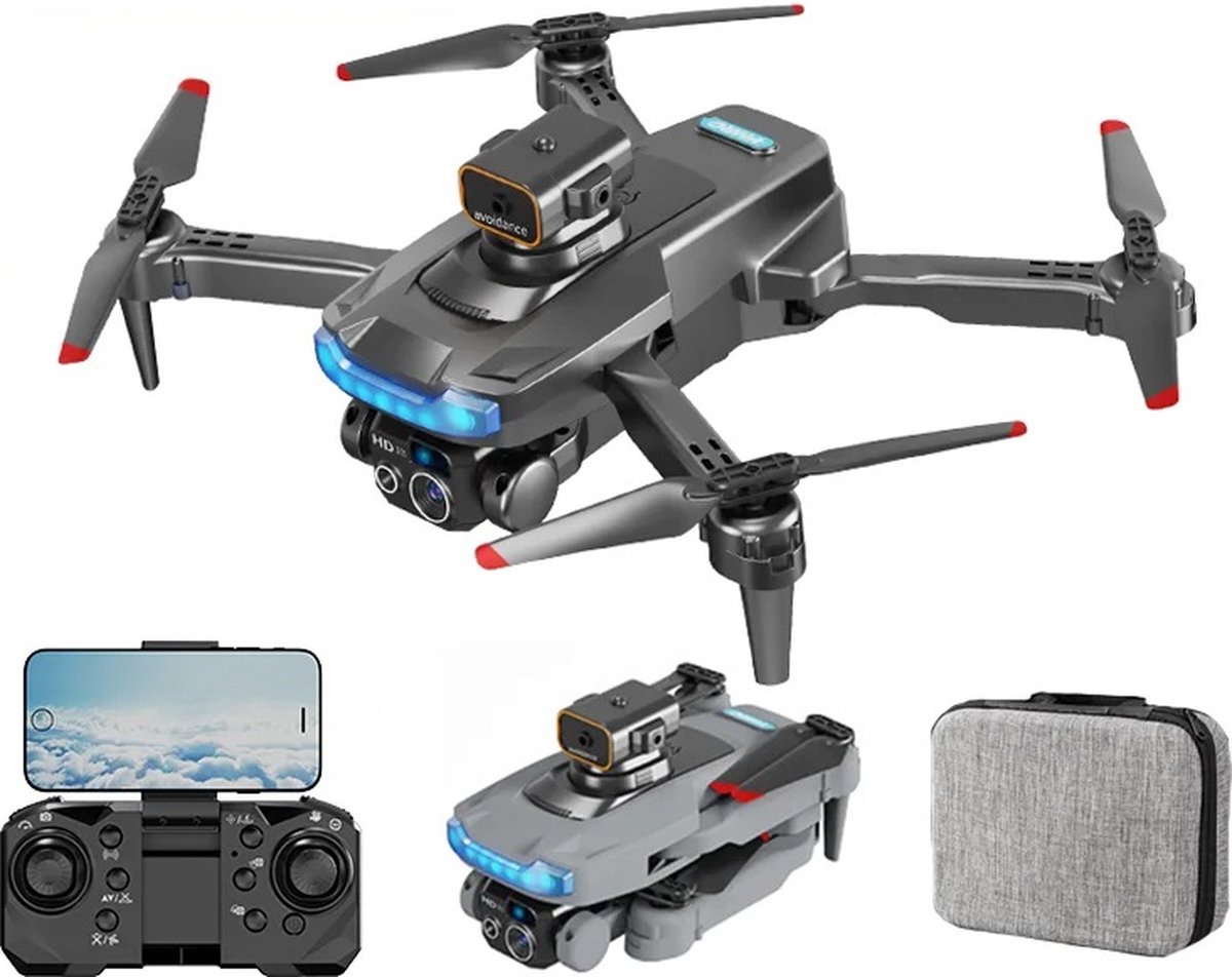 LUXWALLET AeroTech Celestial – 5 GHz Quadcopter Drone – Laser Obstacle Avoidance – Multiplunt Vluchtmodus – Retun To Home - 1 Accu - Zwart