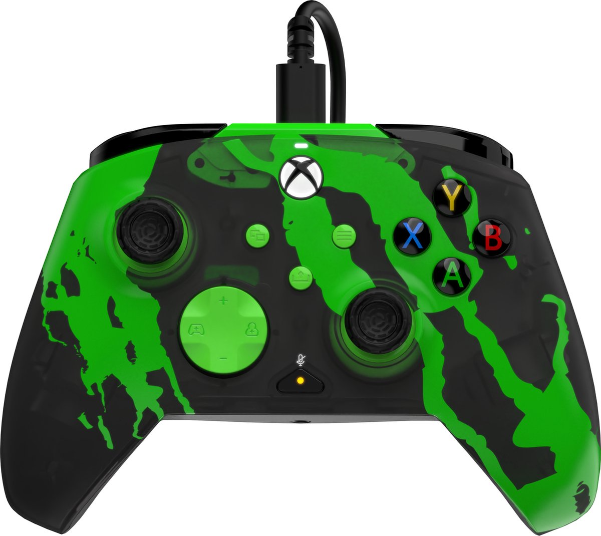 PDP Gaming Rematch Bedrade Controller - Jolt Green Glow In The Dark Xbox Series X
