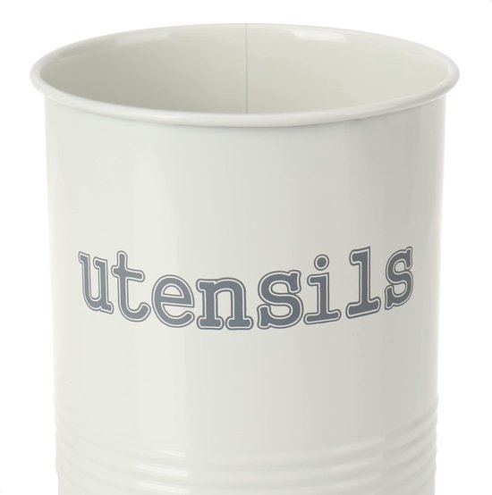 Getstar Grote keukengereihouder – 18 cm h x 15 cm b – keramische keukengereihouder met kurkmat