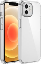 Telefoonhoesje Doorzichtig Geschikt voor Iphone 12 mini Hoesje Transparant Met Screenprotector Beschermglas