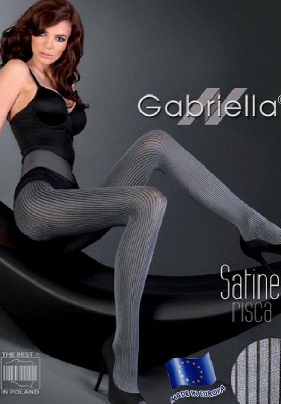 Panty RISCA SATINE-GRAFIT van Gabriella -2 = S