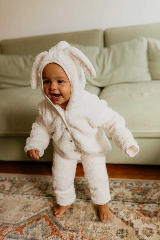 Cuddlebug Bunny baby onesie - afsluitbare handjes en voetjes | Jacks & Jassen | La Olivia Kids