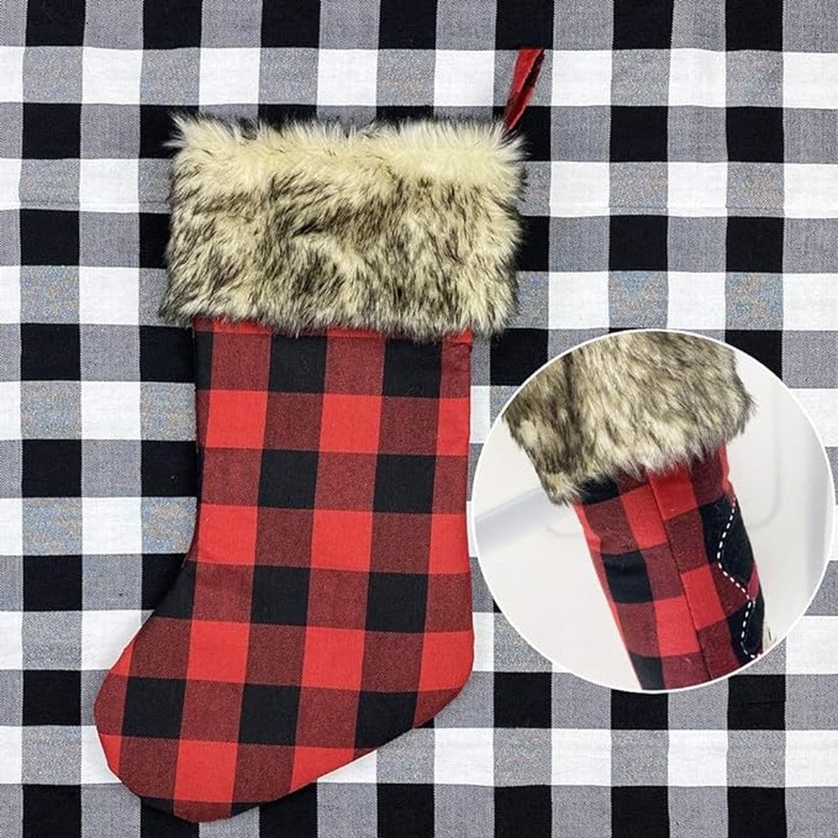 Mineup kerstkous set, 4 stuks kerstkousen, grote kerstmannenlaarzen om