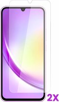 AziLine Screenprotector 2X geschikt voor Samsung Galaxy A34 5G - 9H Luxe Tempered Glas 2X Bescherming A34 - Premium Kwaliteit Glas Schermbescherming geschikt voor Samsung Galaxy A34