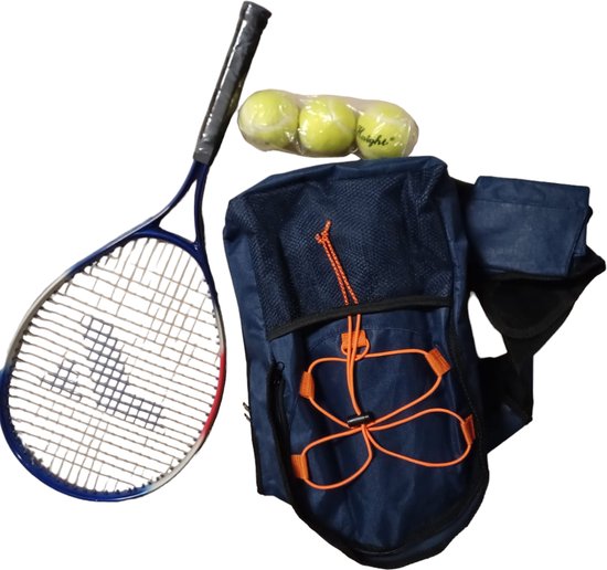 Sport set - Tennis Racket met Rugzak en Tennis ballen