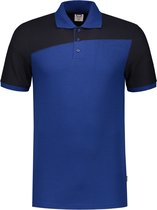 Tricorp Poloshirt Bicolor Naden 202006 Koningsblauw / Navy - Maat S