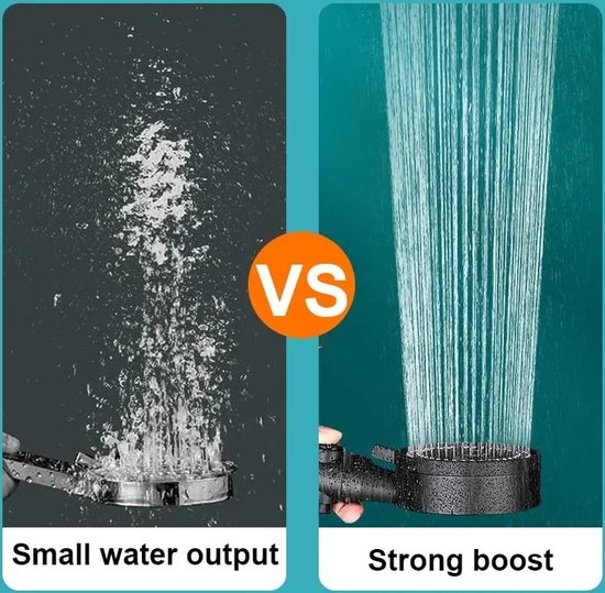 H2O Wise 6Setting Shower Head 30 Water besparend Massage standen