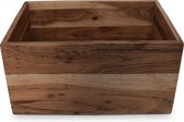 Présentoir Wood & nourriture 35x24xH17,5cm naturel Venna