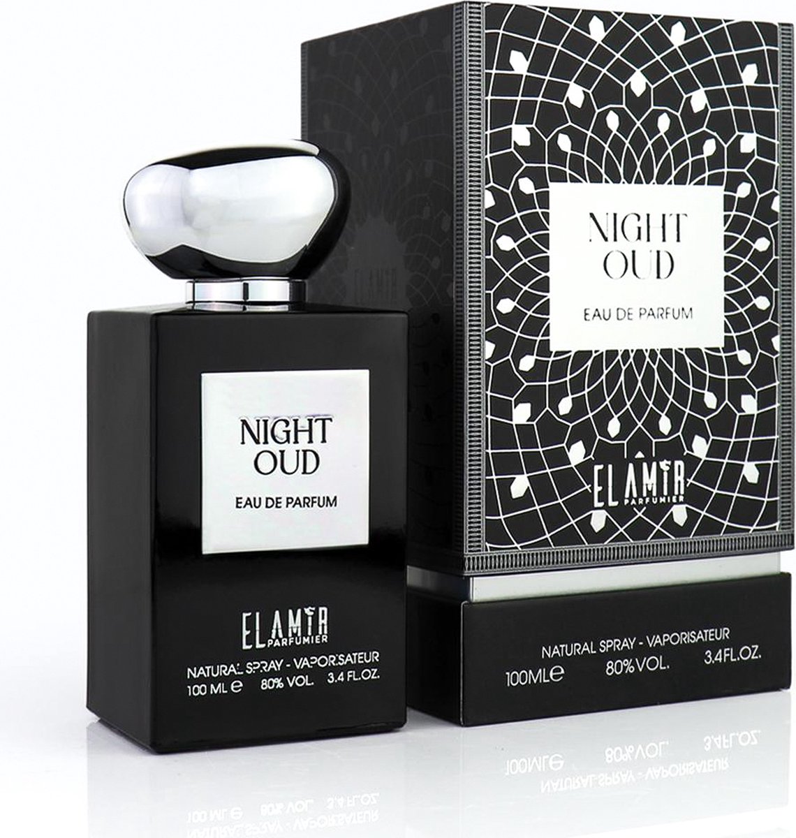 Eau de Parfum Night Oud 100 ml par EL AMIR - Parfum Oud Homme - Parfum Oriental Dubaï