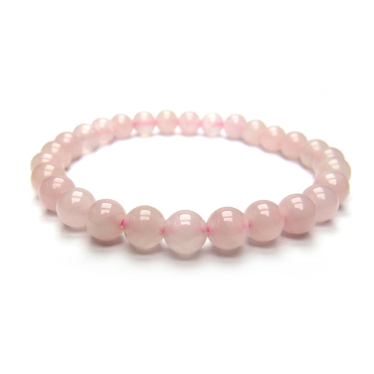 Edelstenen Armband Rozenkwarts 8mm