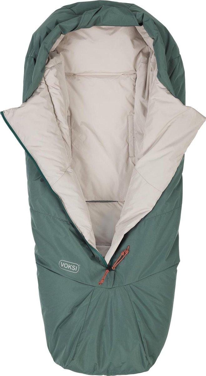 Voksi Voetenzak Adventure - Voetenzak dons - Voetenzak buggy- Voetenzak kinderwagen- Voetenzak Universeel - sea Green - Seashell Sand van Merkloos — afbeelding 2