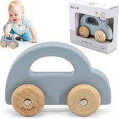 POLAR B Houten Speelgoedauto - Voertuigen voor peuters - houten speelgoed - Blauw