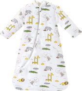 Katoenen baby wrap - babyslaapzak kleine kinderen het hele jaar door slaapzak, pyjama voor jongens en meisjes S (65 - 75 cm)