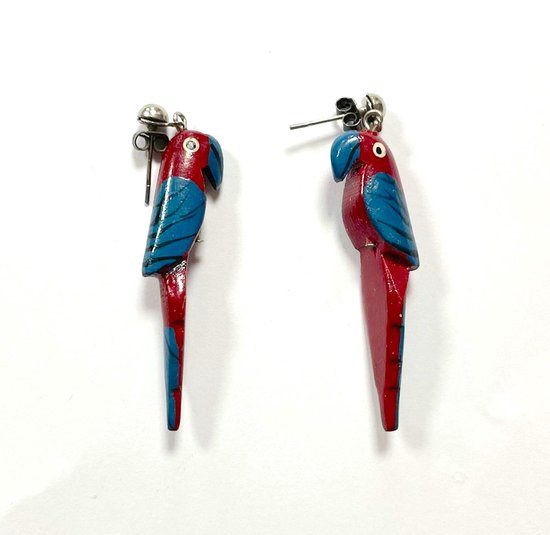 Oorbellen papegaai | Into Accessories Oorbellen papegaai | Into Accessories