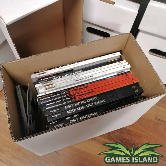 Comic book collectors box - Stripdoos-verhuisdozen-archiefdoos-boekendoos-platendoos-kartonnen doos (wit) - Digital Rx