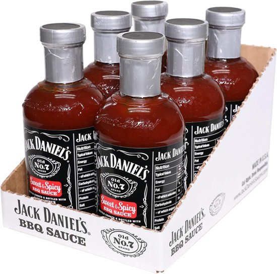 Jack Daniels Sweet And Spicy Bbq Sauce 6x 473ml Bol 